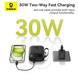 УМБ Павербанк 10000 mAh 30W Baseus Qpow2 с быстрой зарядкой и 2 встроенными кабелями Type-C Черный 6320066 фото 6