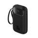УМБ Павербанк 10000 mAh 30W Baseus Qpow2 с быстрой зарядкой и 2 встроенными кабелями Type-C Черный 6320066 фото 4
