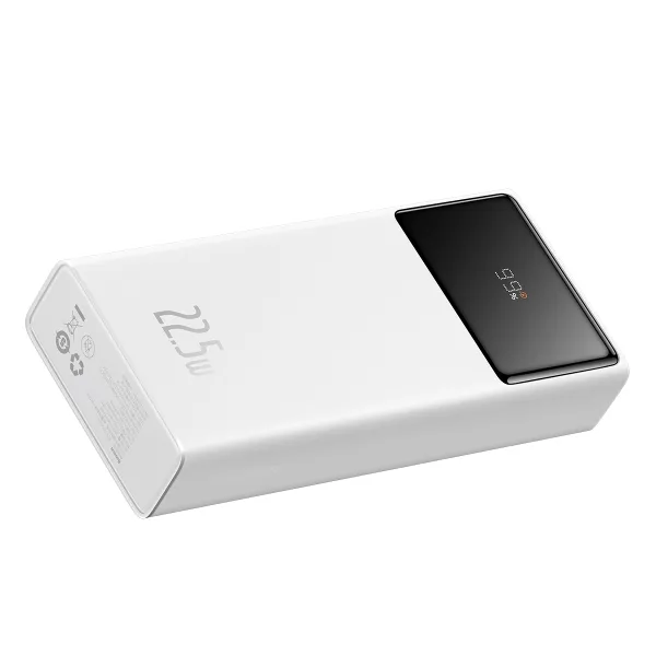 УМБ Павербанк 20000 mAh 22.5W Baseus Star-Lord с быстрой зарядкой и кабелем USB to Type-C Белый 6580066 фото