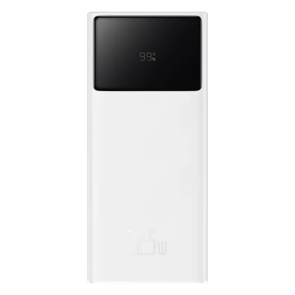 УМБ Павербанк 20000 mAh 22.5W Baseus Star-Lord с быстрой зарядкой и кабелем USB to Type-C Белый 6580066 фото