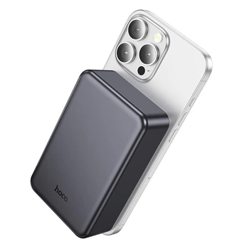 УМБ Павербанк 20000 mAh 20W Hoco J160B с быстрой и беспроводной зарядкой Серый 2106633 фото