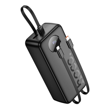 УМБ Павербанк 30000 mAh 22.5W Hoco J132B зі швидкою зарядкою та 3 вбудованими кабелями Чорний 5559633 фото