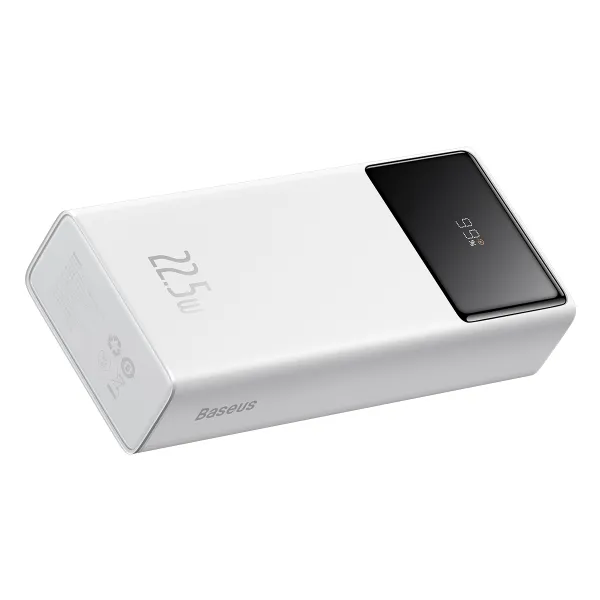 УМБ Павербанк 30000 mAh 22.5W Baseus Star-Lord зі швидкою зарядкою та кабелем USB to Type-C Білий 9880066 фото