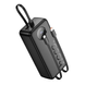 УМБ Павербанк 30000 mAh 22.5W Hoco J132B с быстрой зарядкой и 3 встроенными кабелями Черный 5559633 фото 1