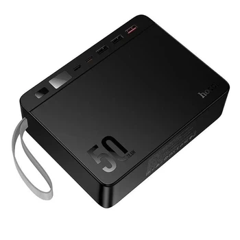 УМБ Павербанк 50000 mAh 22.5W Hoco J166 зі швидкою зарядкою та ліхтариком Чорний 06531111 фото