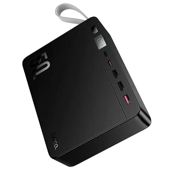 УМБ Павербанк 50000 mAh 22.5W Hoco J166 зі швидкою зарядкою та ліхтариком Чорний 06531111 фото