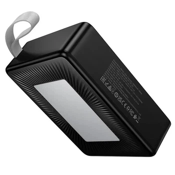 УМБ Павербанк 50000 mAh 22.5W Hoco J166 зі швидкою зарядкою та ліхтариком Чорний 06531111 фото