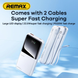 УМБ Павербанк 10000 mAh 22.5W Remax RPP-679 с быстрой зарядкой и 2 встроенными кабелями Белый 1074053 фото 6