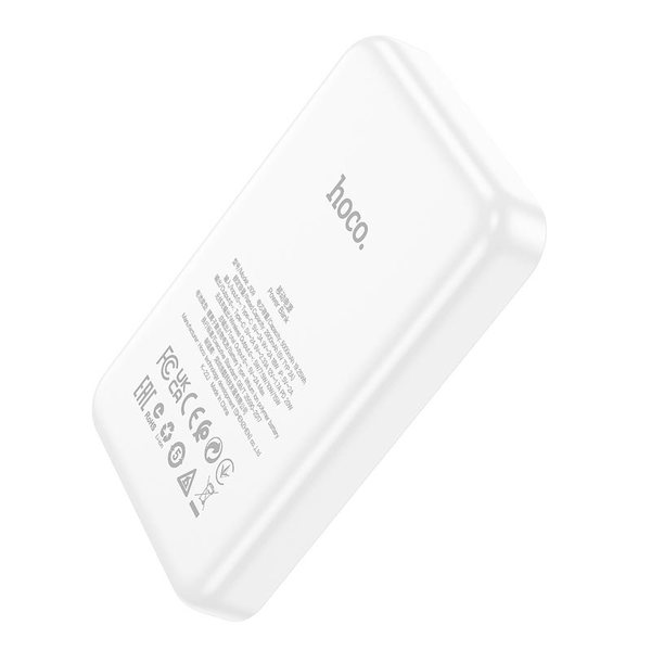 УМБ Павербанк 5000 mAh 20W Hoco J109 с быстрой и беспроводной зарядкой Белый 3239633 фото
