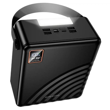 УМБ Павербанк 100000 mAh 22.5W Borofone BJ85 с быстрой зарядкой и фонарем Черный 4589633 фото