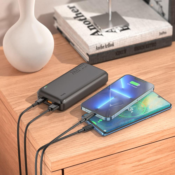 УМБ Павербанк 20000 mAh 22.5W Hoco J101A зі швидкою зарядкою PD/QC Чорний 8730053 фото