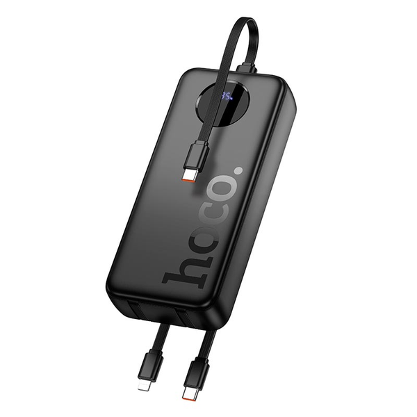 УМБ Павербанк 20000 mAh 22.5W Hoco J132A с быстрой зарядкой и 3 встроенными кабелями Черный 6748633 фото